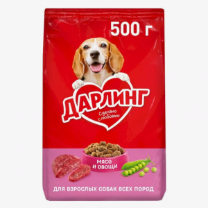 Корм для собак Дарлинг мясо и овощи 500г