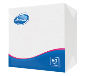 Салфетки бумажные Лилия,50шт