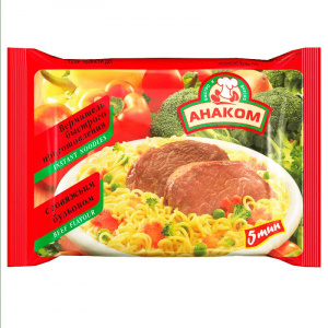 Вермишель с говяжим бульоном б/п Анаком пакет 60г