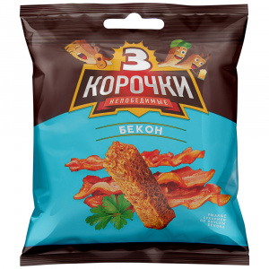 Сухарики Три корочки ржаные бекон 40г