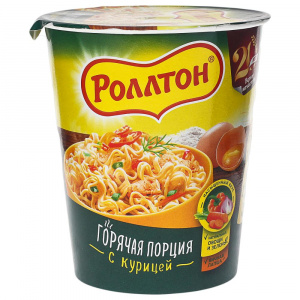 Лапша б/п с курицей Роллтон стакан 65г