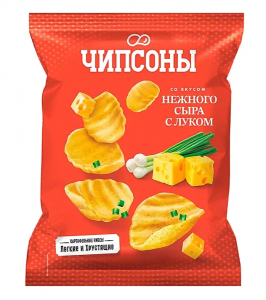 Чипсы Чипсоны нежный сыр с луком 40г
