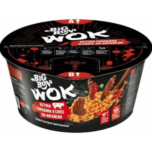 Лапша б/п BiG BON "Острая говядина в соусе по-китайски" 85г