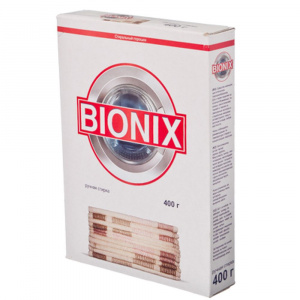 Средство моющее синтетическое порошкообразное ручная стирка универсал, BIONIX, 0.45кг