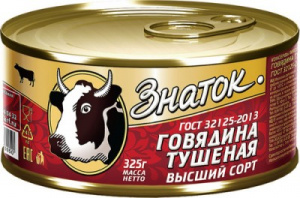Говядина тушеная Гост в/с Знаток 325г 