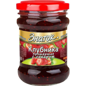 Клубника протертая с сахаром Знаток 280г