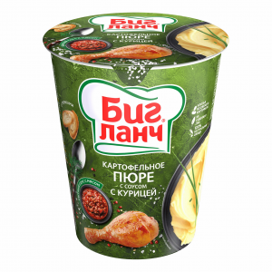 Картофельное пюре Биг Ланч с соусом с курицей 50г