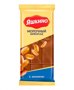Шоколад Яшкино молочный арахис 90 г