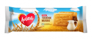 Печенье сахарное Любятово Топленое молоко 356г