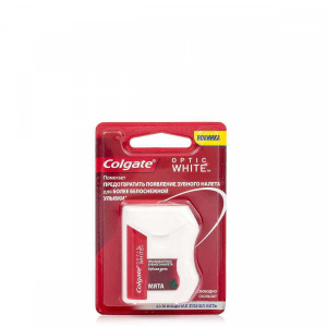 Колгейт Оптик Уайт нить зубная 25м Малайзия