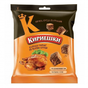 Сухарики Кириешки ржаные курица, 40 гр.