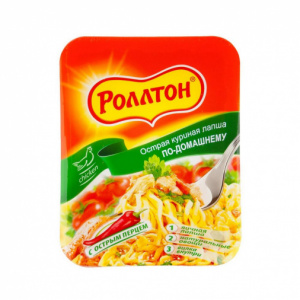 Лапша б/п с курицей по-домашнему Роллтон чаша 90г