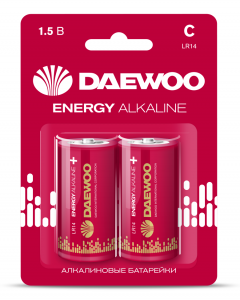 Батарейка алкалиновая Daewoo LR14EA-2B 2шт