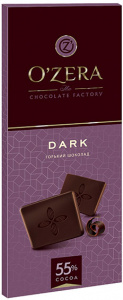 Шоколад горький O'zera Dark 55% какао 90г