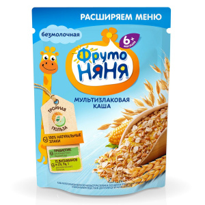 Каша Фруто Няня мультизлаковая безмолочная 200г