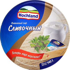 Сыр плавленый сливочный Хохланд 140 г круг