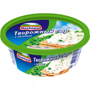 Сыр творожный с зеленью Хохланд 140г