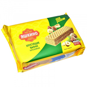 Вафли ореховые Яшкино 200г