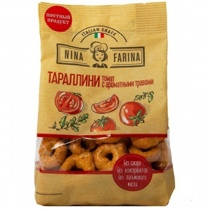 Тараллини "Nina farina" томат и ароматные травы, 180 г