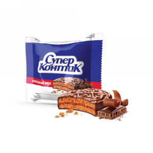 Печенье сэндвич шоколадный вкус Супер Контик Конти 50г