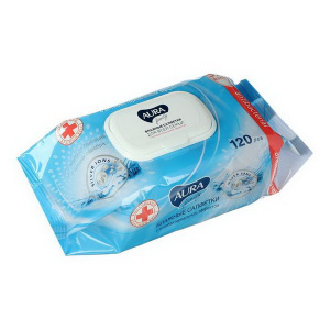 Влажные салфетки Aura 120шт
