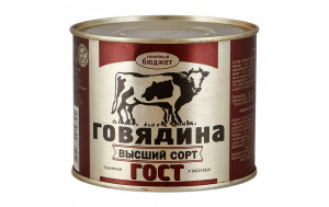 Говядина тушеная Гост в/с Семейный бюджет 500г