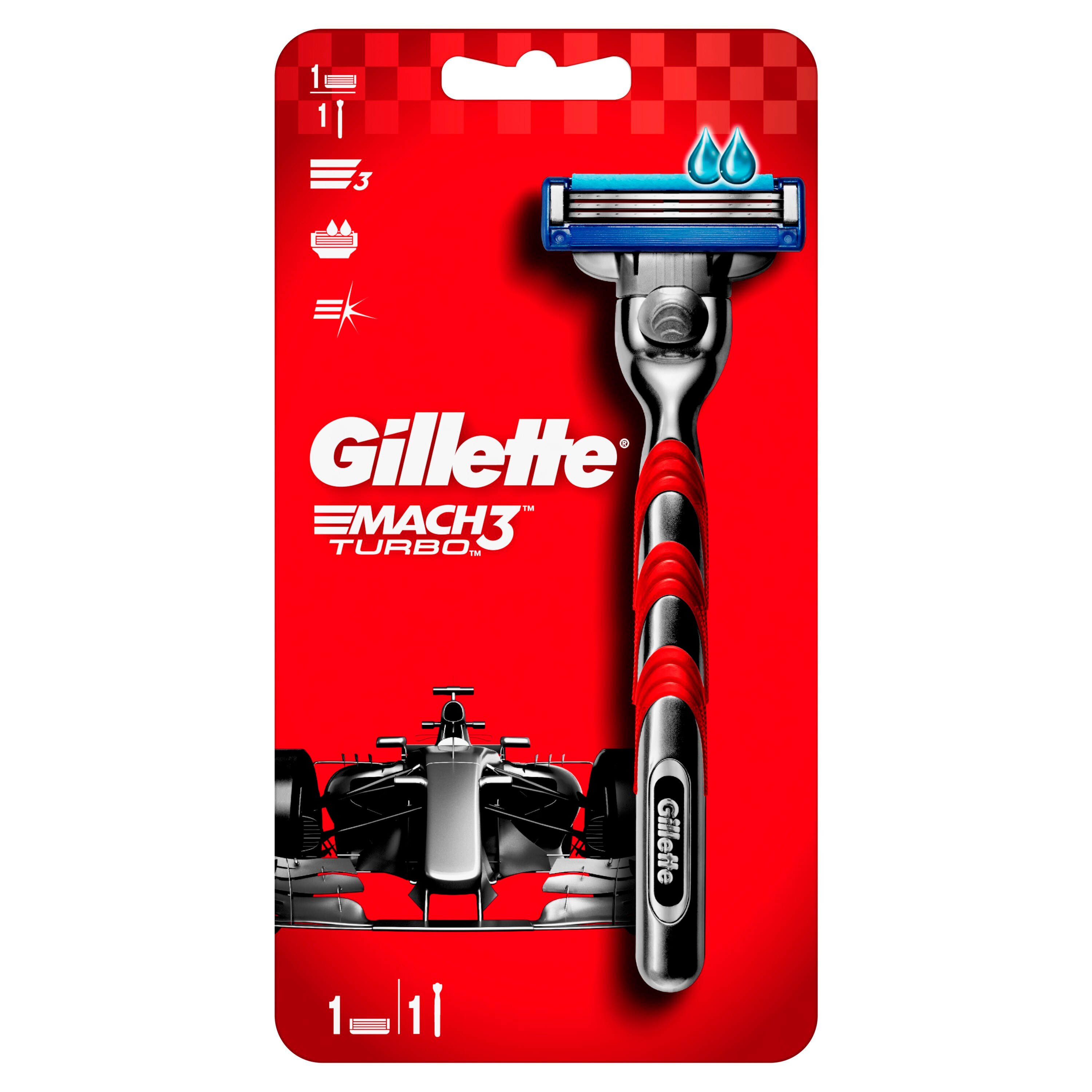 Станок Gillette Mach3 Turbo 1 кассета