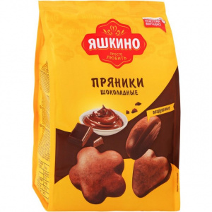 Пряники шоколадные Яшкино 350г.