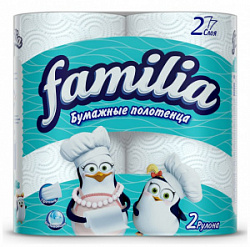 Бумажные полотенца Фамилия 2сл.2шт.