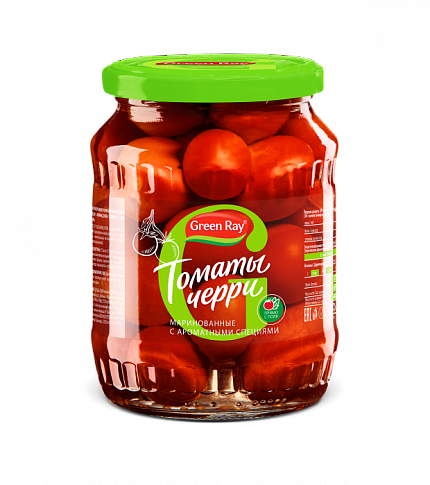 Томаты черри Green Ray маринованные 680гр.(720мл)