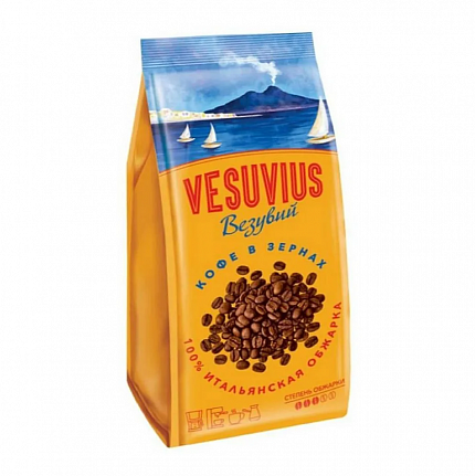 Кофе в зернах 200гр Везувий