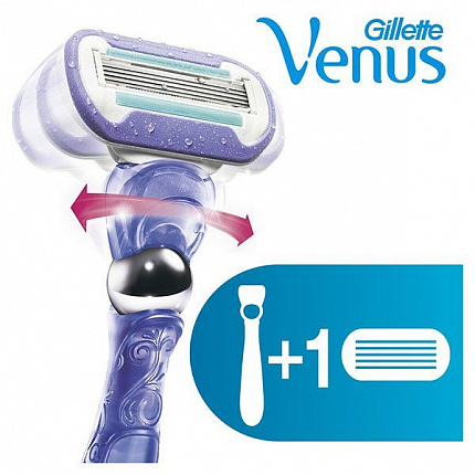 Станок для бритья GILLETTE VENUS SWIRL БРИТ+1КАС